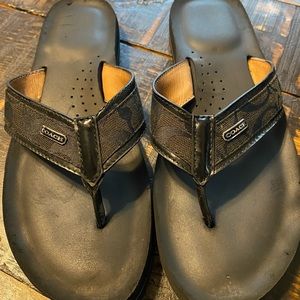 Coach flip flops